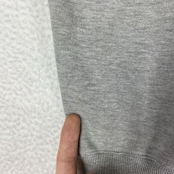 Vintage Fallen Footwear Hoodie Mens Size L Grey Striped Soldier Skate Sweatshirt - Picture 6 of 16